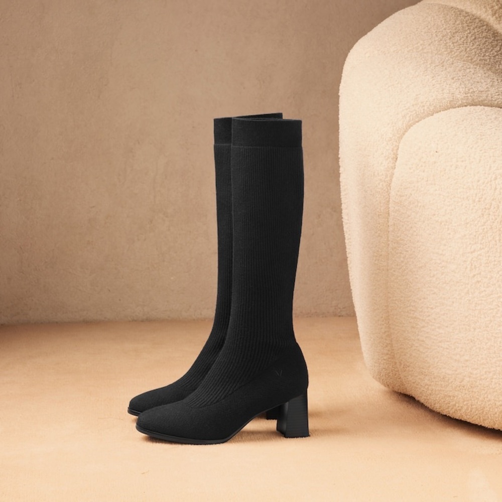 Elegant Black Over the Knee Boots